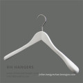 Hh Brand White Wooden Top Hanger for Clothes Suit Coat for Closet